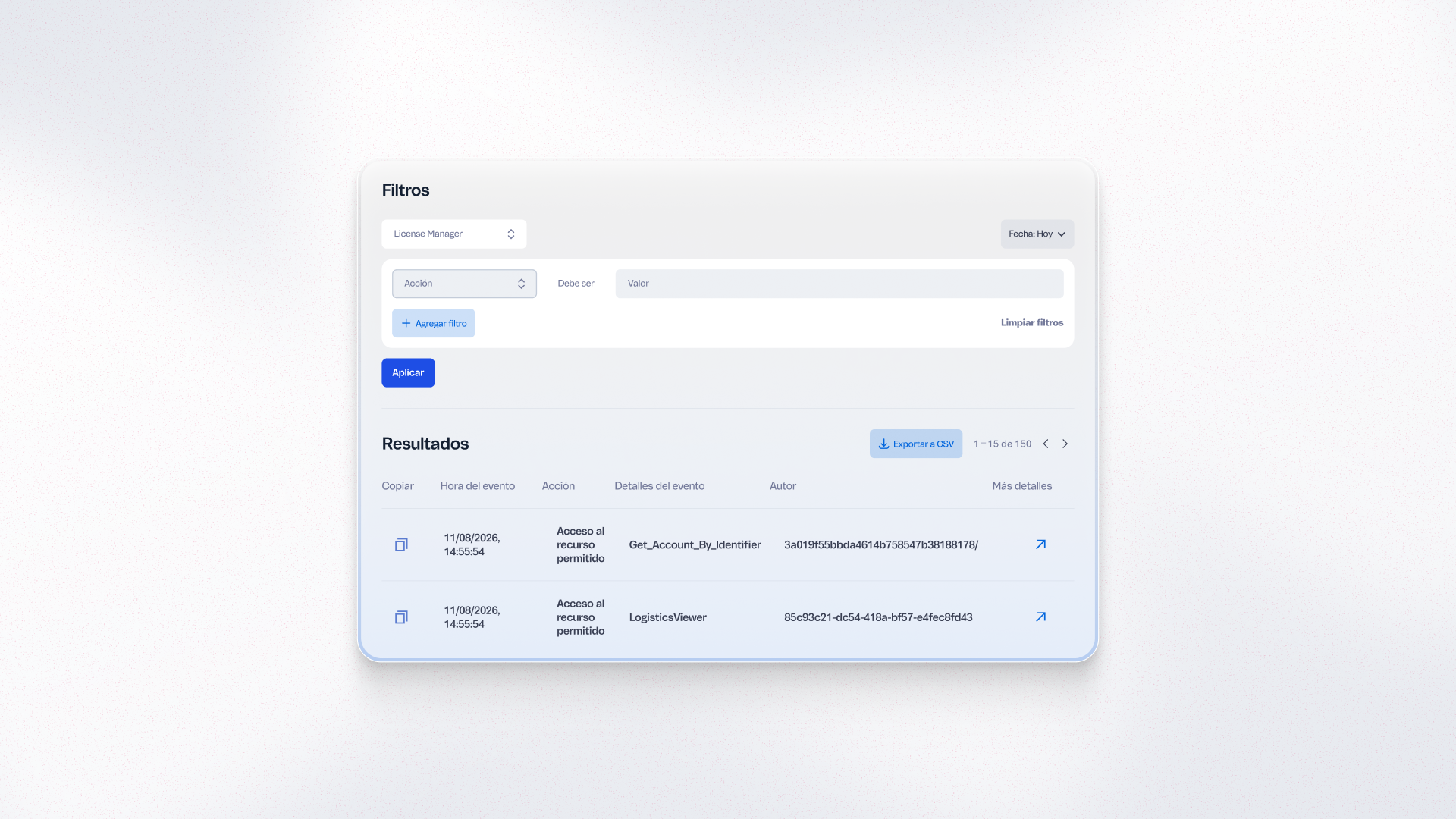 Admin Audit Logs: Consulta las interacciones con datos personales