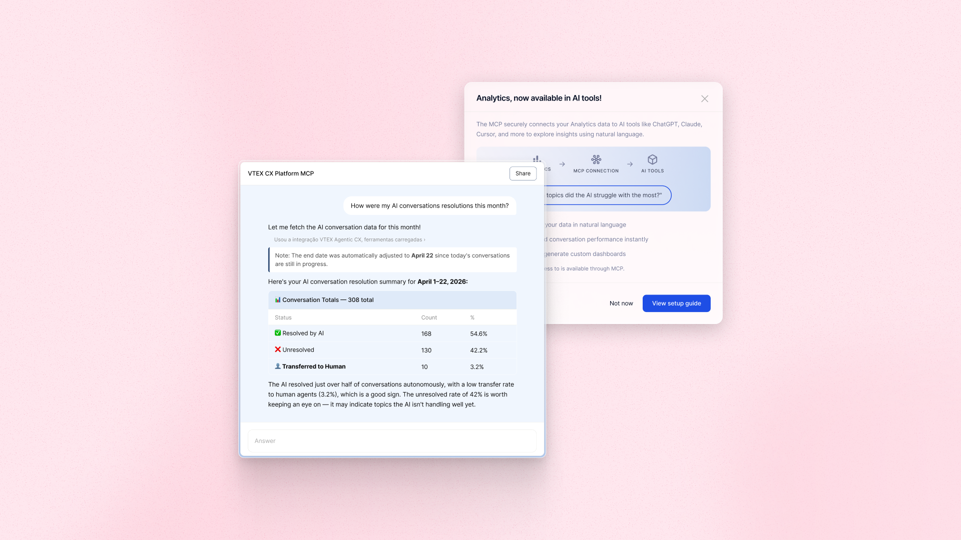 CX Platform MCP: Query analytics in plain language